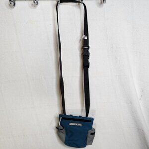 Arcadia Trail On-The-Go Blue Crossbody Travel Treat Pouch and Dog Waste Tote OS